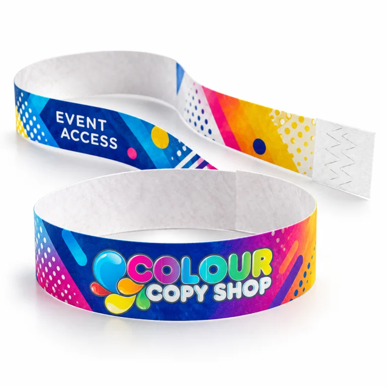 Full-colour Tyvek wristbands